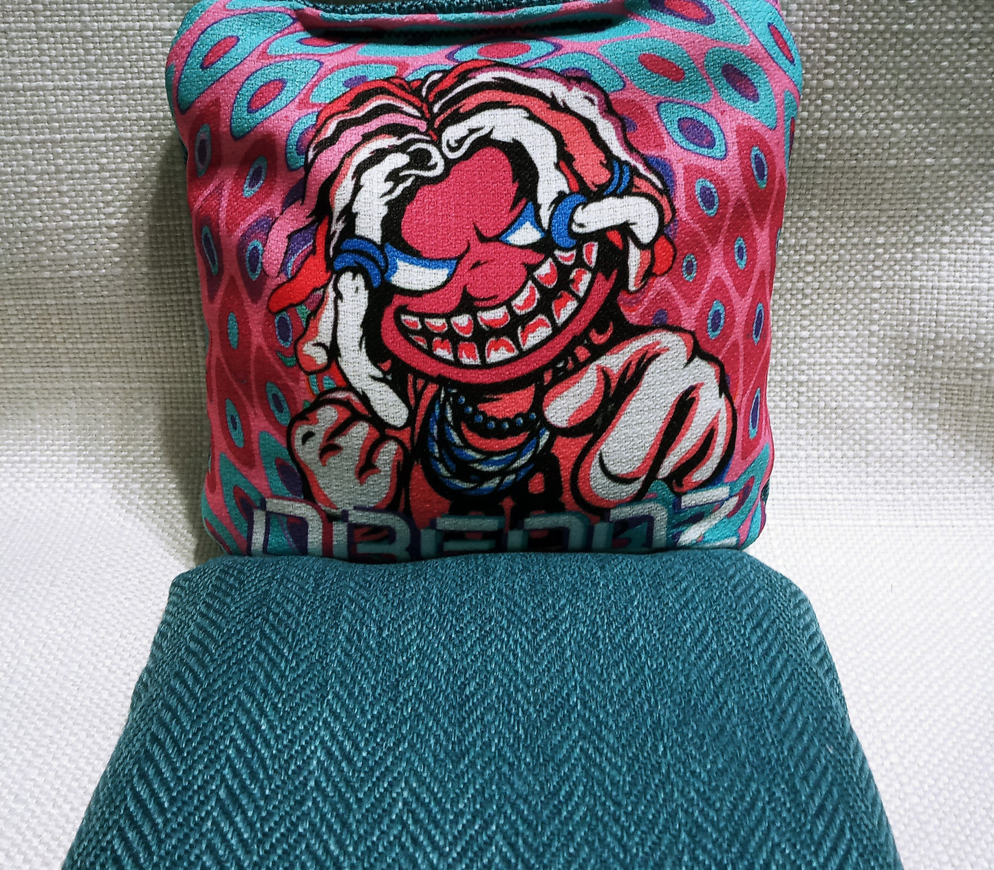 Dreddz Pink Cornhole Bags front