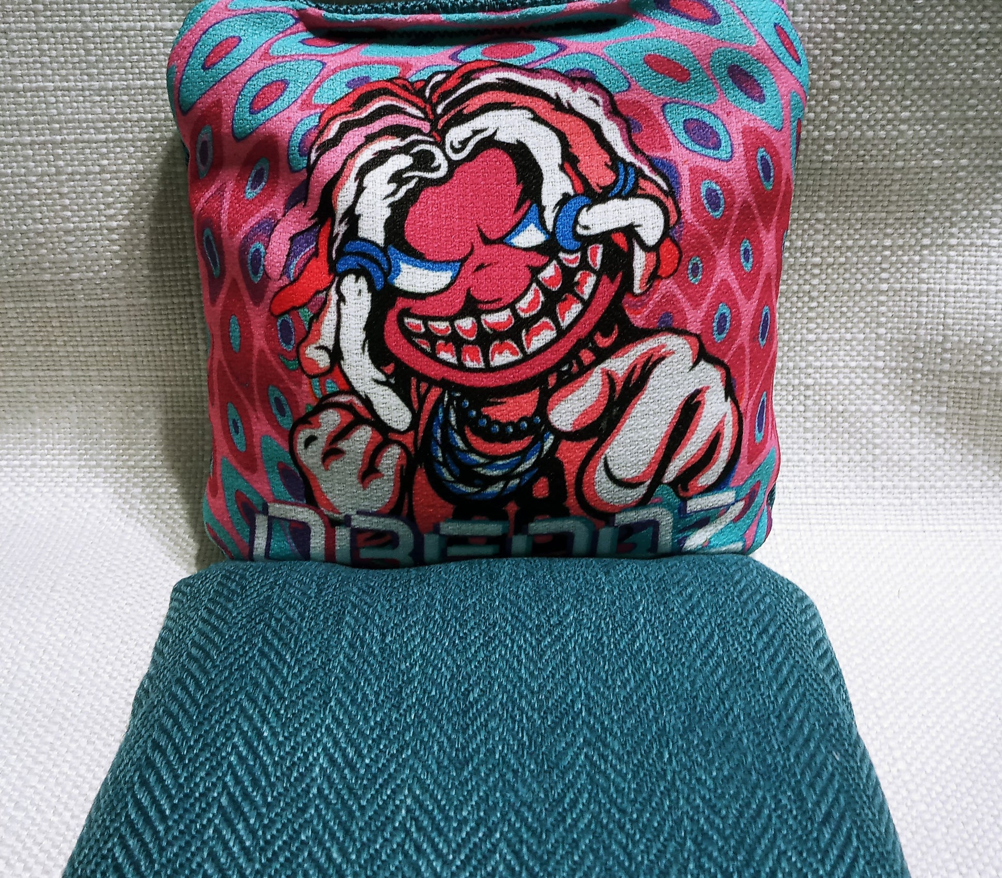 Dreddz Pink Cornhole Bags front