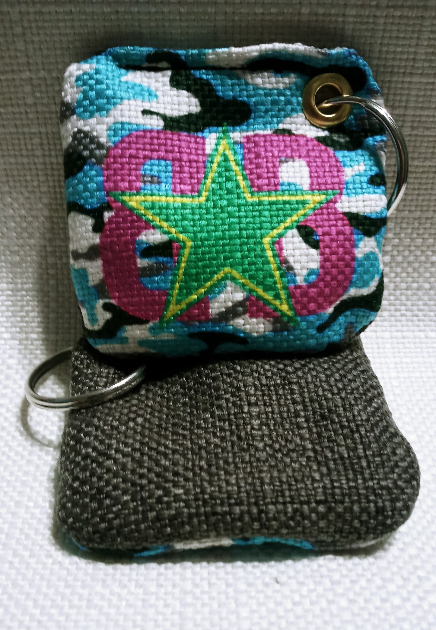 BB Star Logo Cornhole Bag Keychain