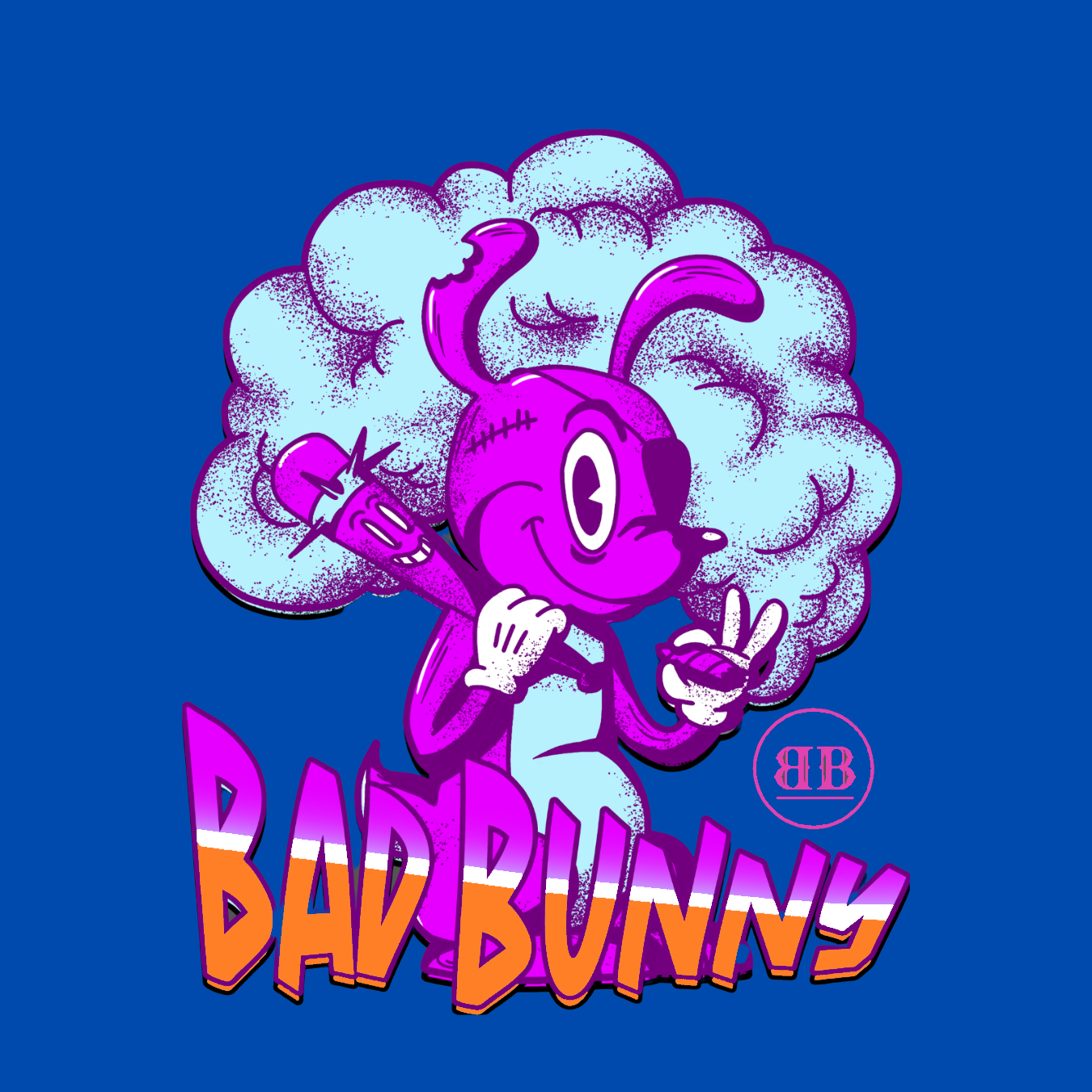 Bad Bunny Mini Cornhole Bag