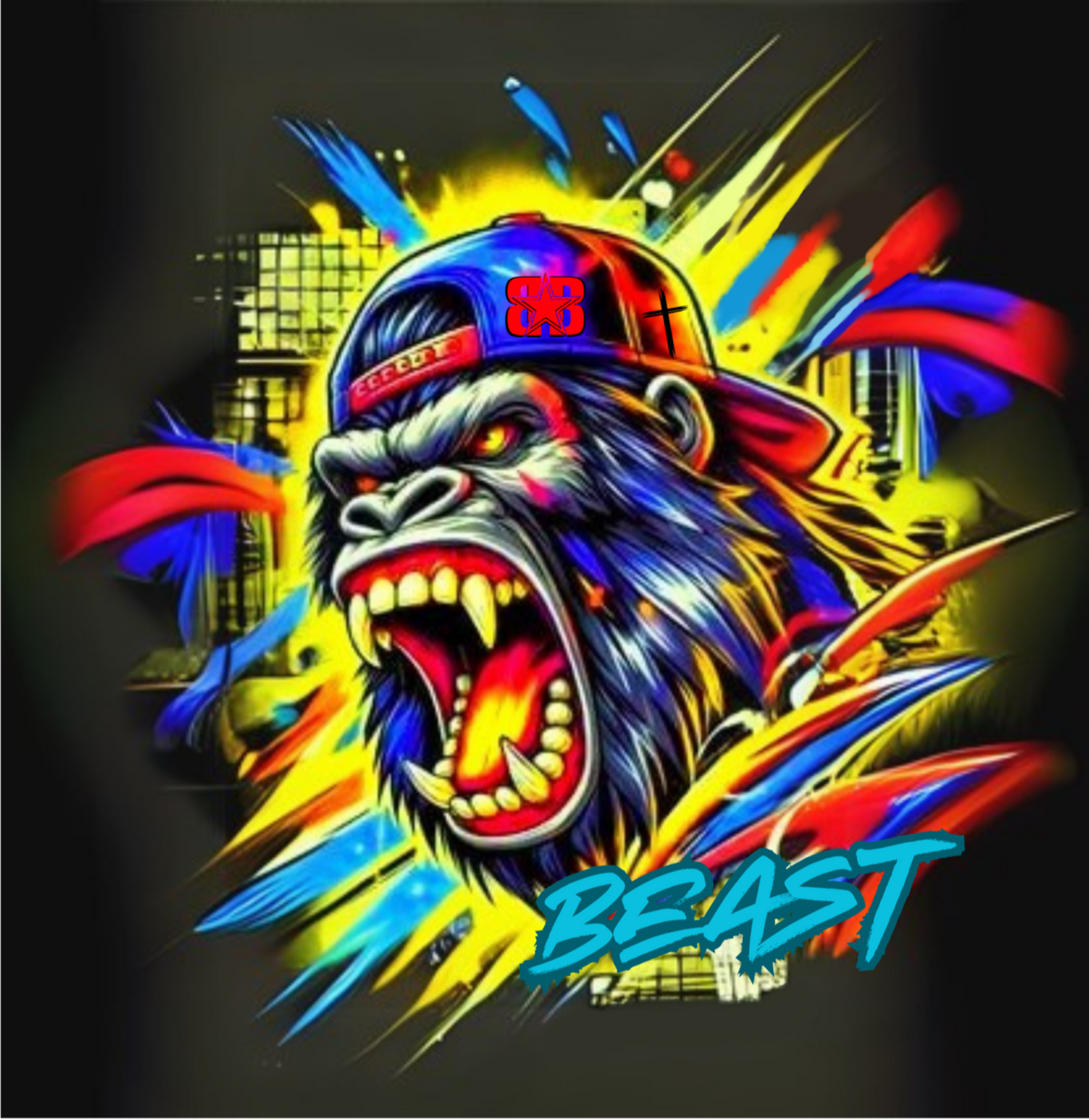 NON-STAMPED THE BEAST CORNHOLE BAGS "GORILLA HAT"