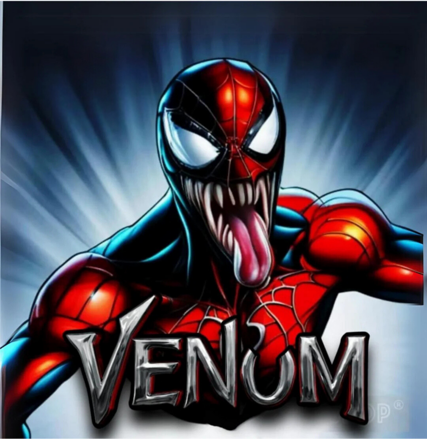 VENUM SPIDERMAN CORNHOLE BAGS FRONT