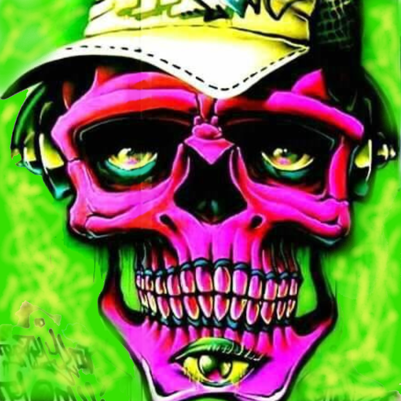 Skull Face Mini Cornhole Bags