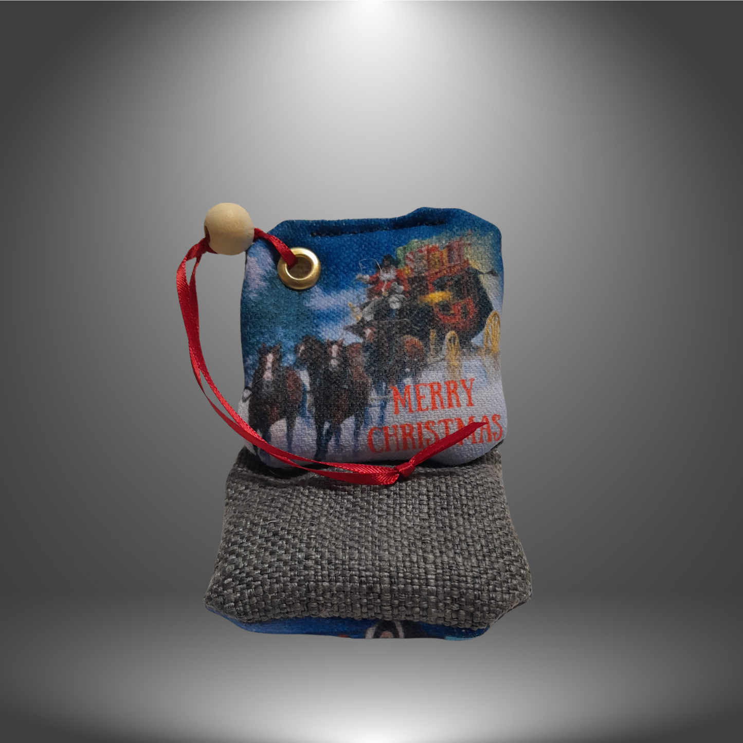 Stagecoach Cornhole Bag Tree Ornament
