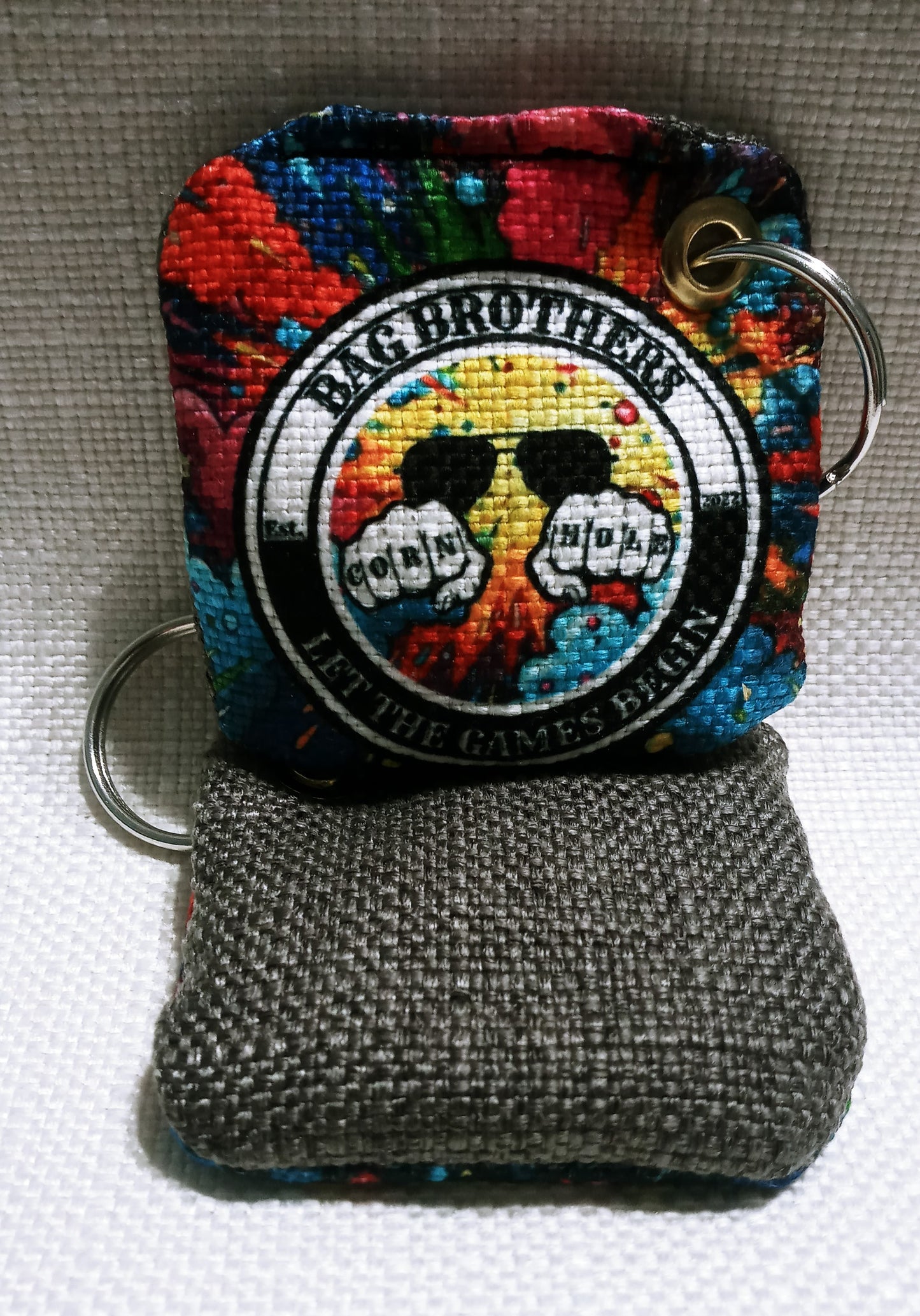 BB Logo Cornhole Bag Keychain