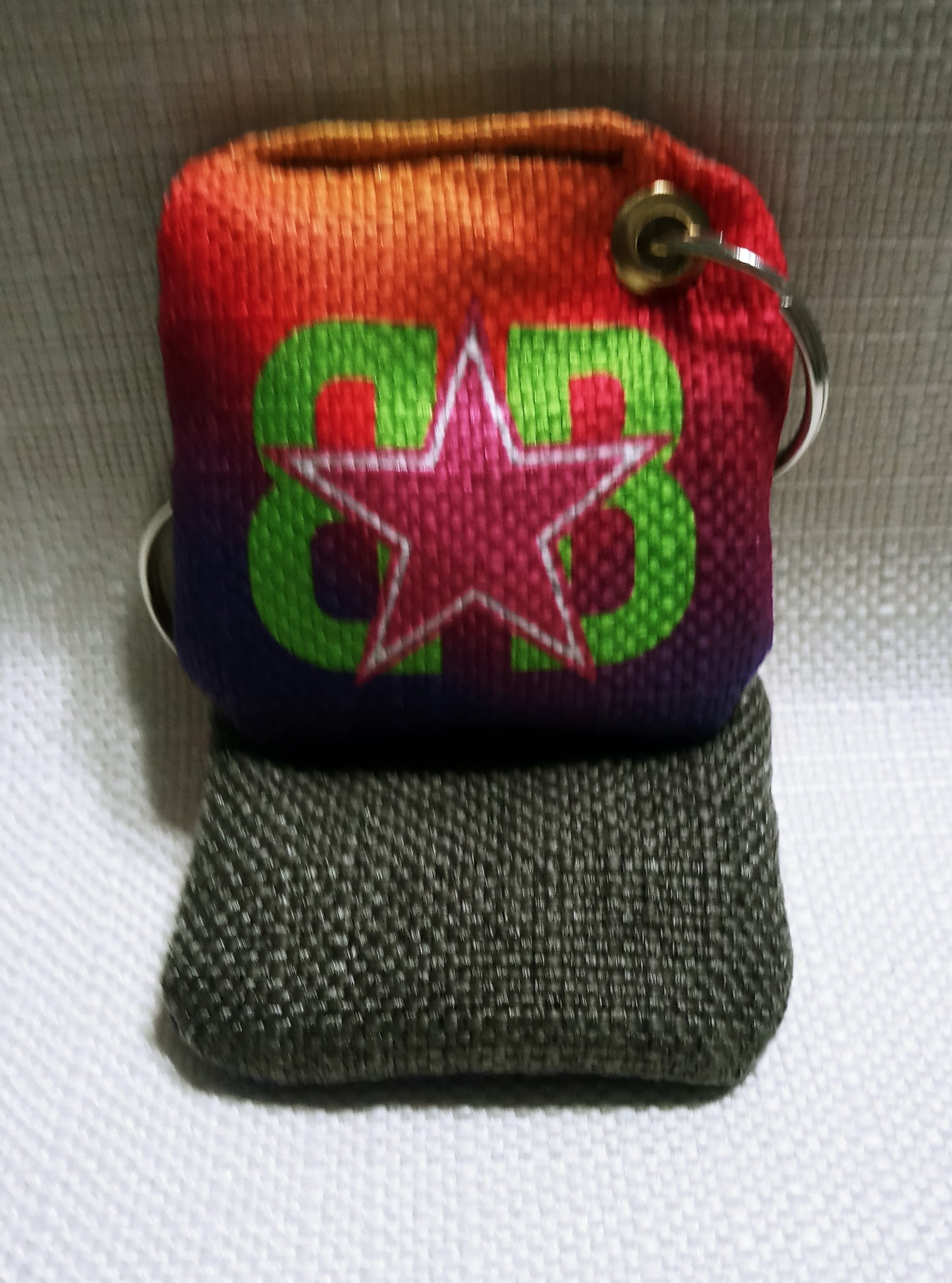 BB Star Logo Cornhole Bag Keychain