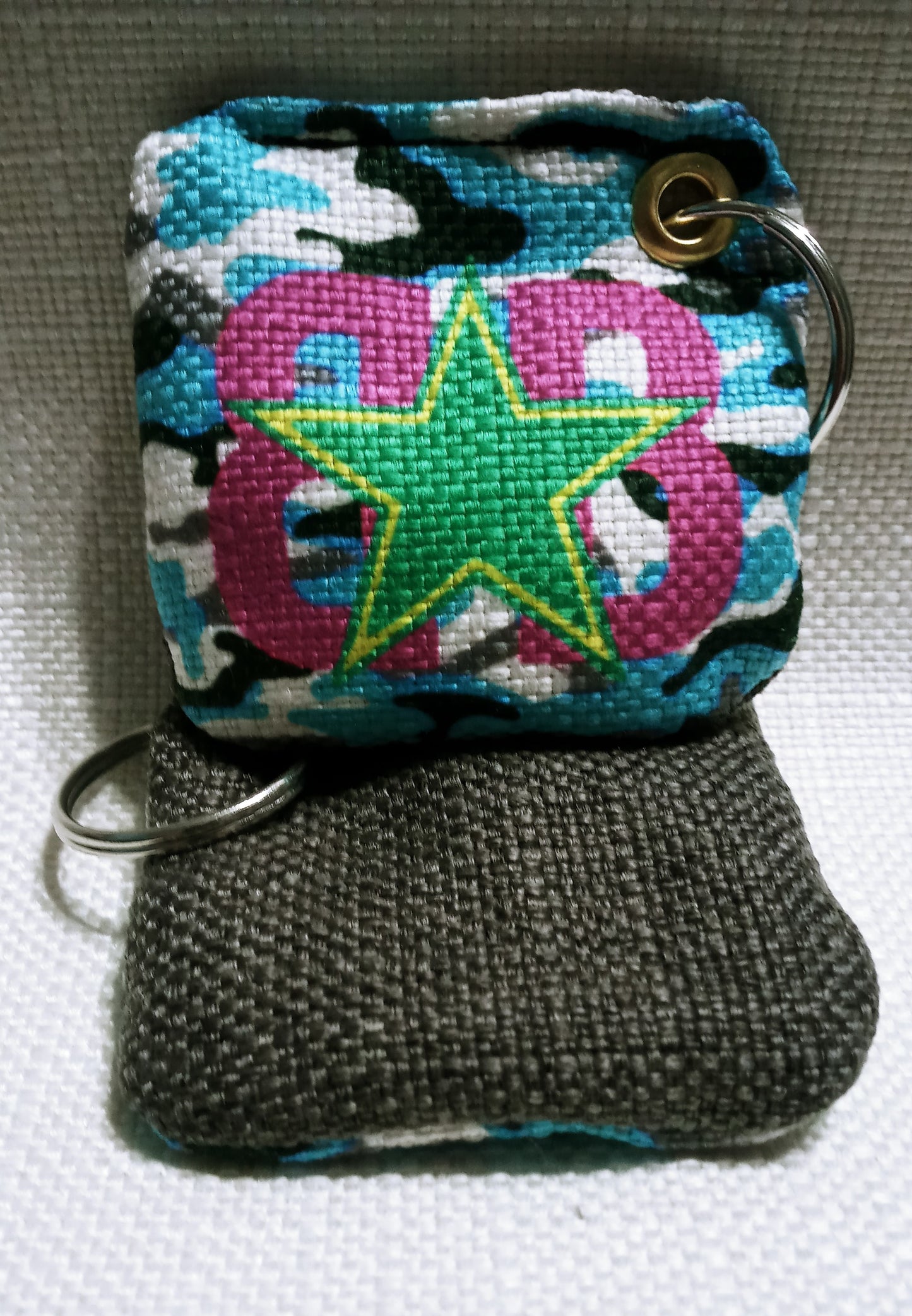 BB Star Logo Cornhole Bag Keychain