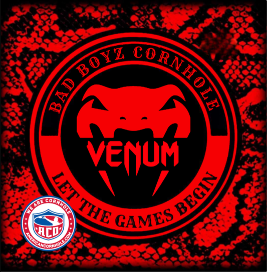 ACO STAMPED VENUM CORNHOLE BAGS