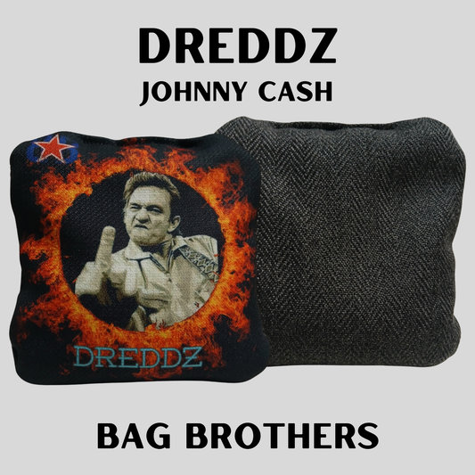 NON-STAMPED DREDDZ CORNHOLE BAGS "JOHNNY CASH"