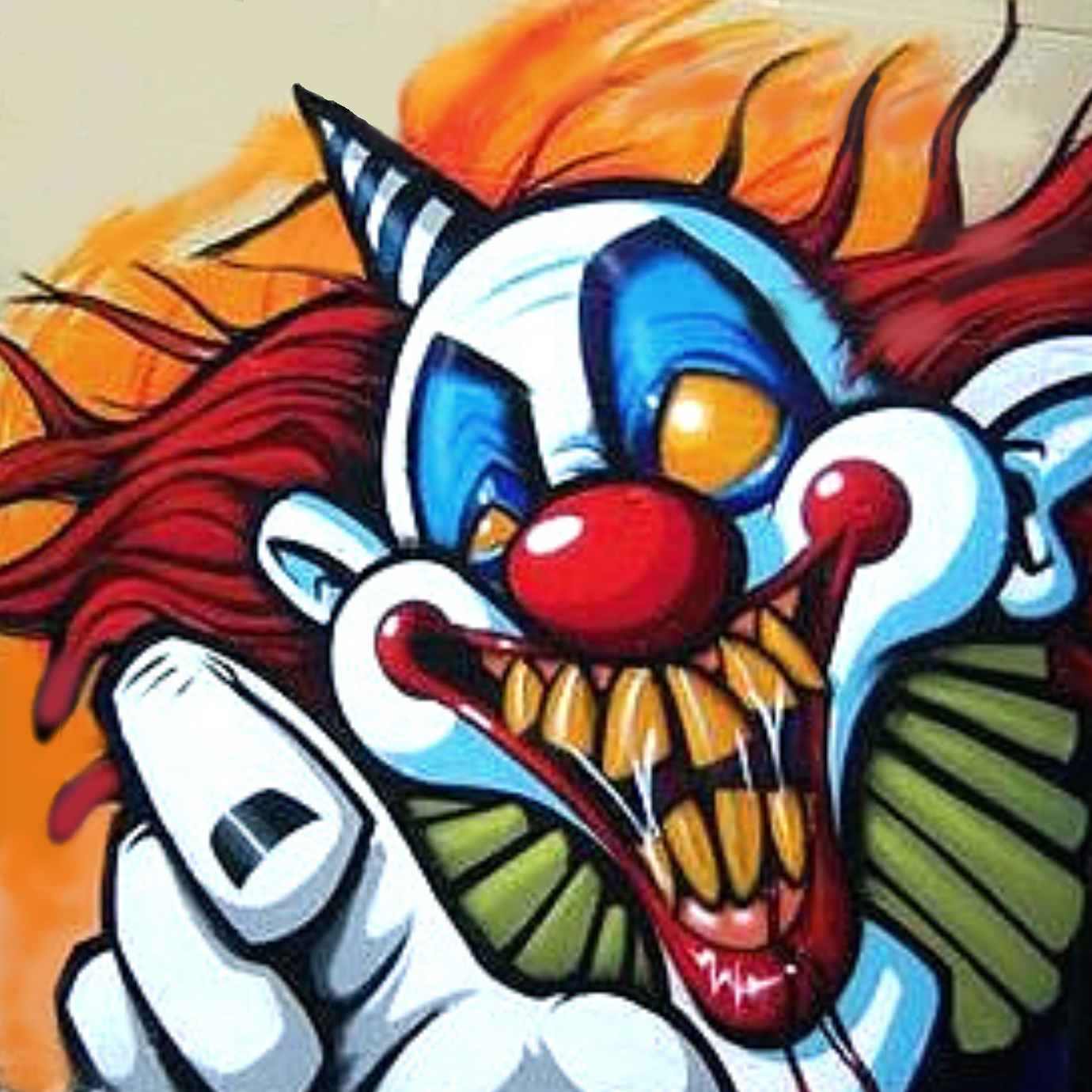 Evil Clown Mini Cornhole Bag
