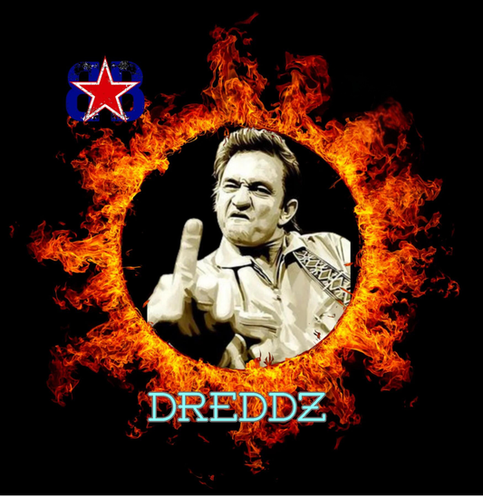 NON-STAMPED DREDDZ CORNHOLE BAGS "JOHNNY CASH"
