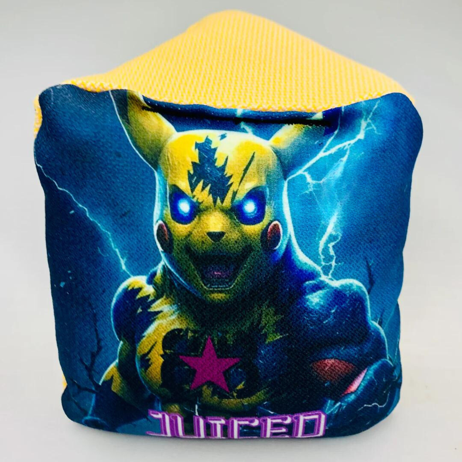 Juiced Pikachu Cornhole Bags front