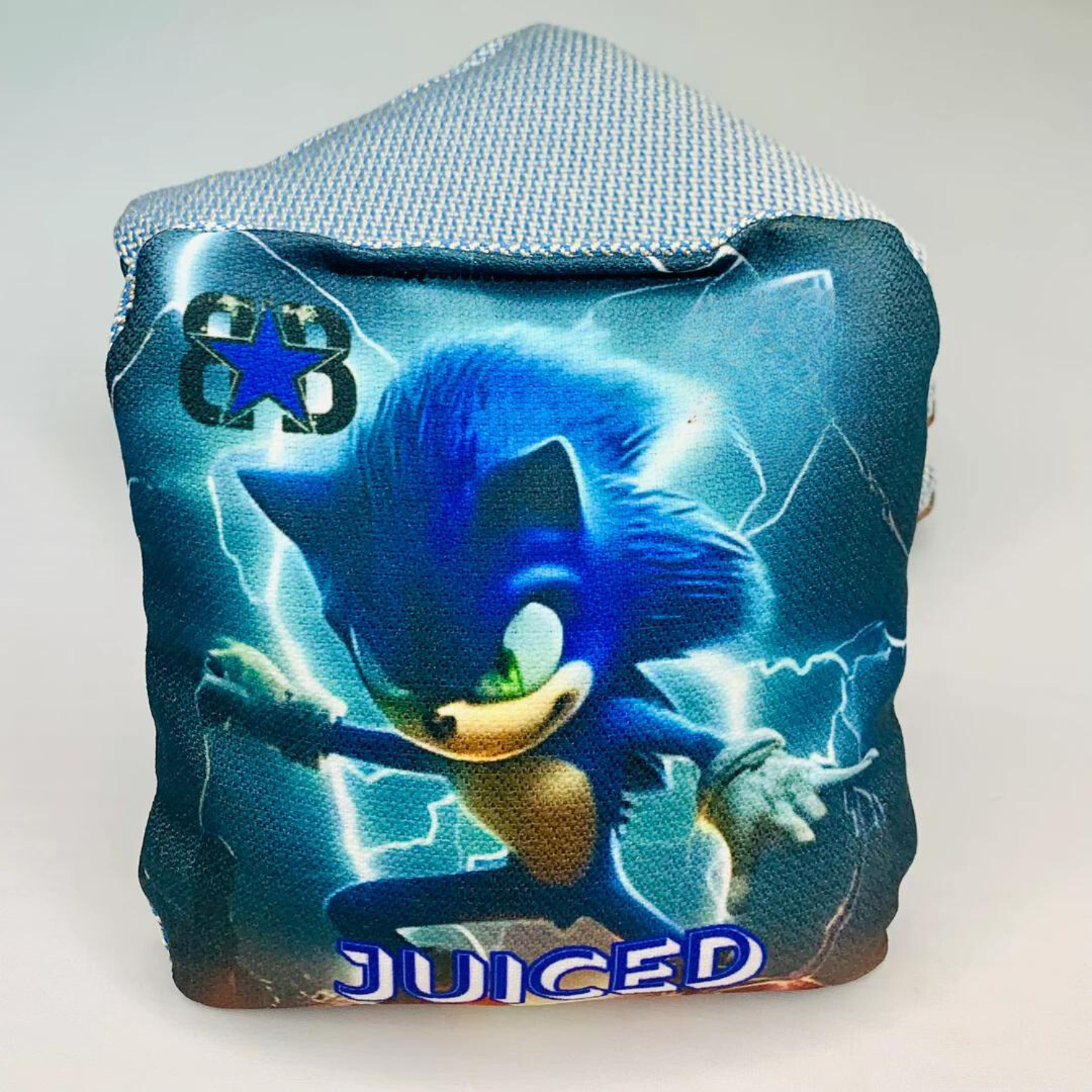 Juiced Sonic Cornhole Bags front