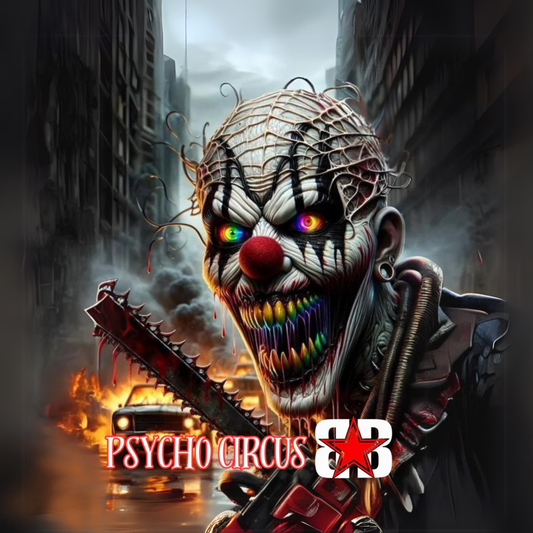 PSYCHO CIRCUS CHAINSAW MINI CORNHOLE BAGS