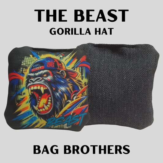 NON-STAMPED THE BEAST CORNHOLE BAGS "GORILLA HAT"