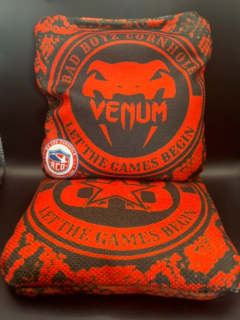 ACO STAMPED VENUM CORNHOLE BAGS